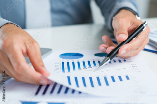 Photo: Businessman Man Working At Office Businessman Man Working At Office