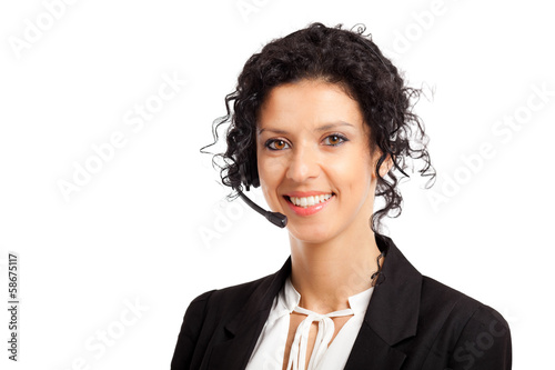 Photo: Call center operator Call center operator