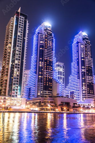 Photo: Dubai Marina cityscape, UAE Dubai Marina cityscape, UAE