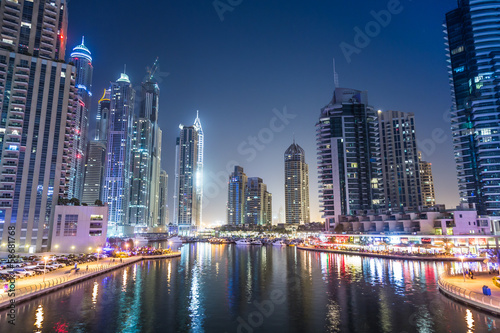 Photo: Dubai Marina cityscape, UAE Dubai Marina cityscape, UAE