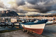 Sunset in a small harbor Sunset in a small harbor