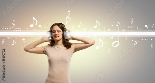 Photo: Enjoying music Enjoying music