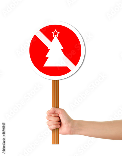 Illustration: Hand holding red alert sign Hand holding red alert sign