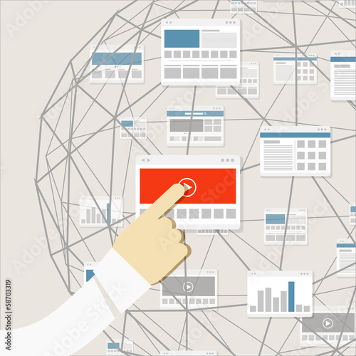Vector: Using modern digital media environment Using modern digital media environment