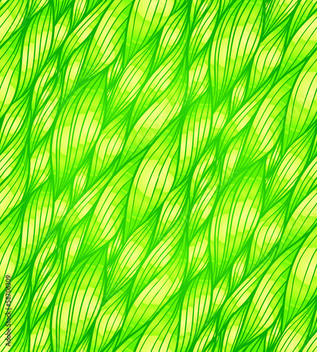 Vector: Green grass hair vector seamless pattern Green grass hair vector seamless pattern