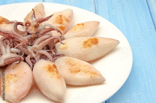 Photo: Calamares a la parrilla Calamares a la parrilla