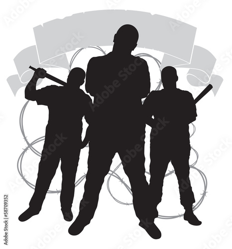 Vector: criminal clan emblem criminal clan emblem