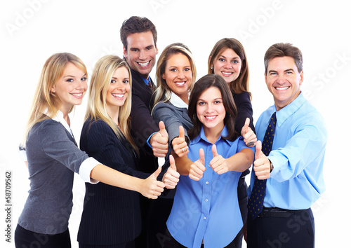 Photo: Group of business people. Group of business people.