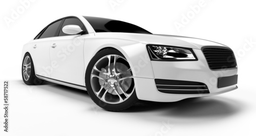 Illustration: illustration of a concept sports sedan illustration of a concept sports sedan