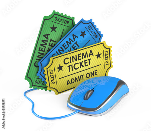 Illustration: cinema ticket online booking cinema ticket online booking
