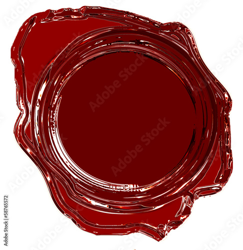 Illustration: red wax seal red wax seal