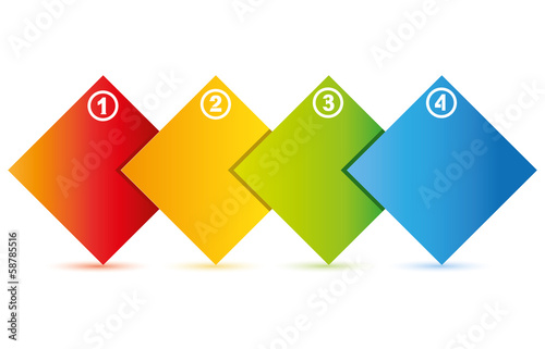 Vector: square diagram for business template square diagram for business template