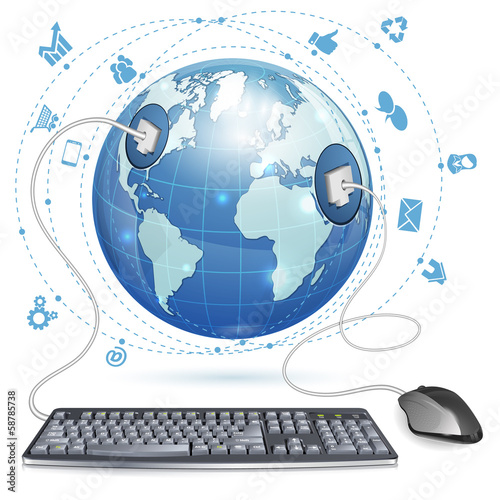 Vector: Internet Concept Internet Concept