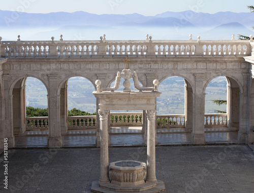 Photo: Balcony of heaven in the abbey of Montecassino Balcony of heaven in the abbey of Montecassino