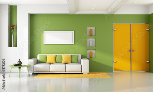 Illustration: Bright modern living room Bright modern living room