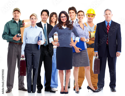 Photo: Business people group. Business people group.