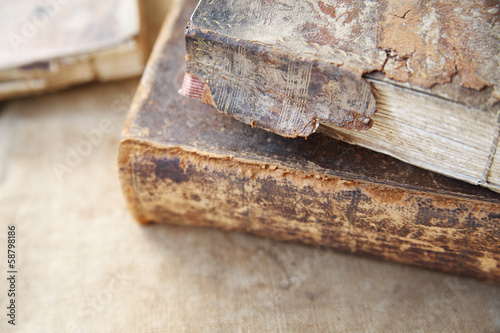 Photo: vintage books with heavy damage vintage books with heavy damage