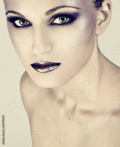Photo: Purple makeup Purple makeup