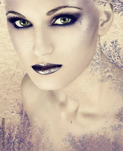 Photo: Purple makeup Purple makeup