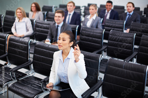 Photo: Competent businesswoman Competent businesswoman