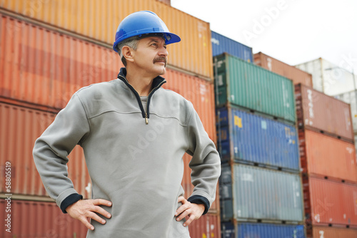 Photo: dock warehouse worker dock warehouse worker