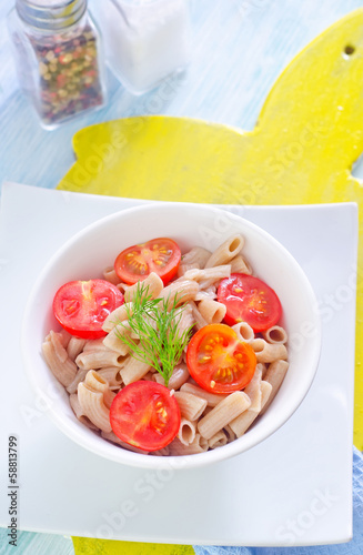 Photo: pasta with tomato pasta with tomato