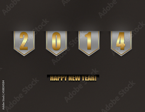 Illustration: Happy new year 2014 Happy new year 2014