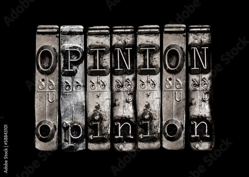Photo: Opinion concept Opinion concept
