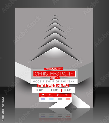 Vector: Vector Christmas Flyer Magazine Cover & Poster Template Vector Christmas Flyer Magazine Cover & Poster Template