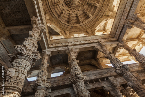Photo: Ceiling in Ranakpur temple, Rajasthan Ceiling in Ranakpur temple, Rajasthan