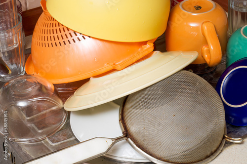 Photo: Plates, Dishes and Cups Drying Plates, Dishes and Cups Drying