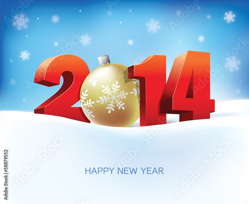 Vector: vector illustration of new year 2014 vector illustration of new year 2014