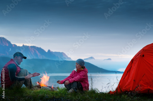 Photo: couple camping couple camping