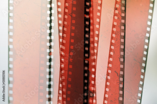 Photo: abstract composition with old celluloid 3d illustrated abstract composition with old celluloid 3d illustrated