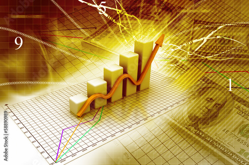 Illustration: Business graph Business graph