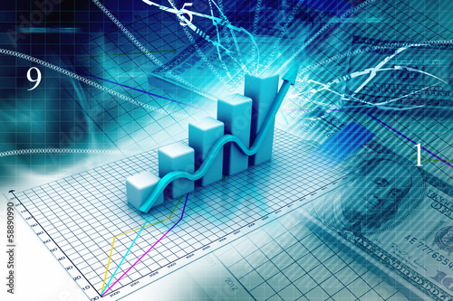Illustration: Business graph Business graph