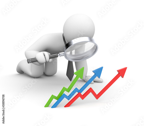 Illustration: Business analyzes success Business analyzes success