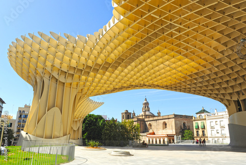 Photo: Metropol Parasol in Plaza de la Encarnacion in Seville, Spain Metropol Parasol in Plaza de la Encarnacion in Seville, Spain