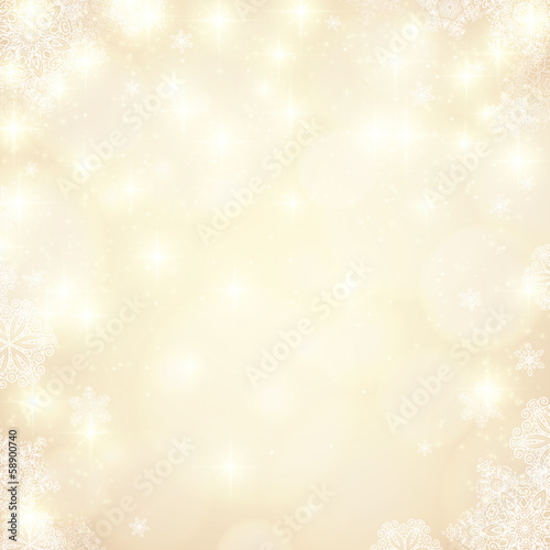 Vector: Golden lights blurred background with bokeh effect Golden lights blurred background with bokeh effect