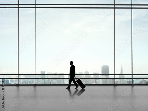 Photo: businessman with luggage businessman with luggage