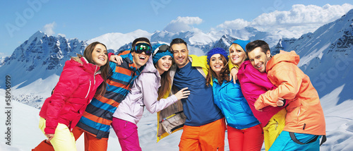 Photo: Funny picture of young snowboarders Funny picture of young snowboarders