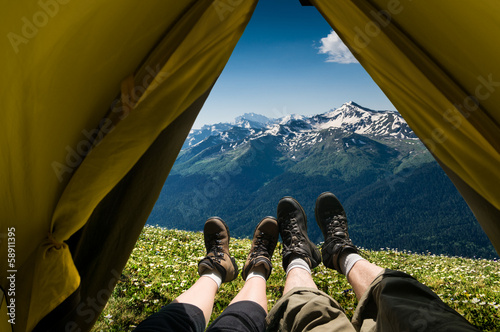 Photo: couple camping couple camping
