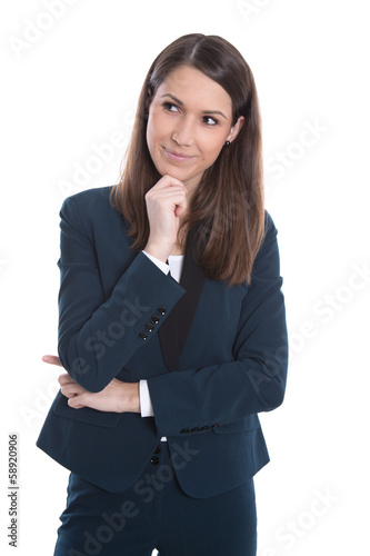 Photo: Geschäftsfrau im Business Outfit - isoliert auf Weiß Geschäftsfrau im Business Outfit - isoliert auf Weiß