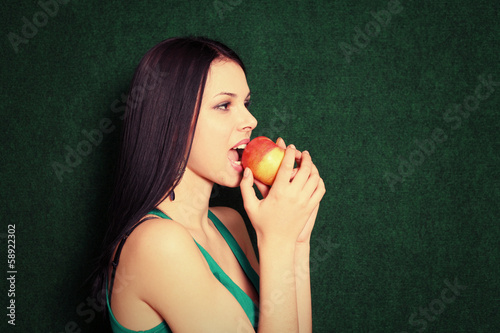 Photo: women playing with apple women playing with apple