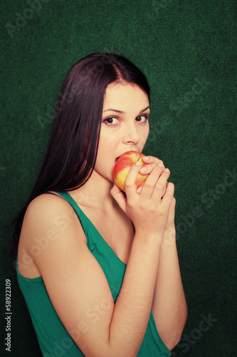 Photo: women playing with apple women playing with apple