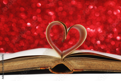 Photo: Heart inside a book Heart inside a book