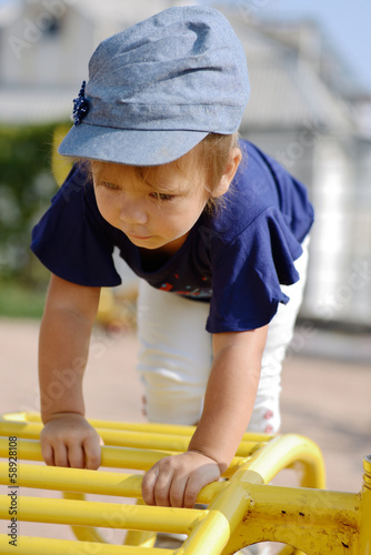 Photo: climbing toddler climbing toddler