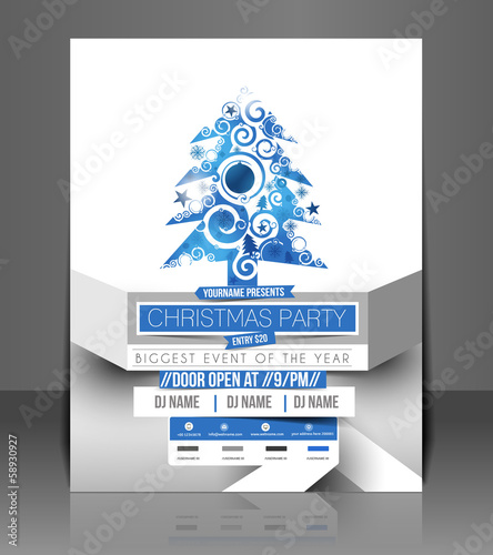 Vector: Christmas Party Flyer & Poster Cover Template Christmas Party Flyer & Poster Cover Template