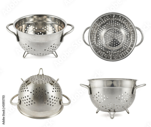 Photo: Steel strainer sieve metal bowl Steel strainer sieve metal bowl