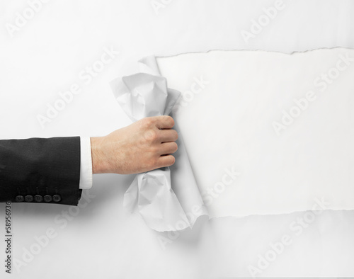 Photo: hand tears page hand tears page